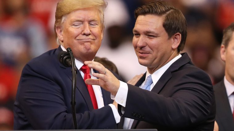 Donald Trump and Ron DeSantis