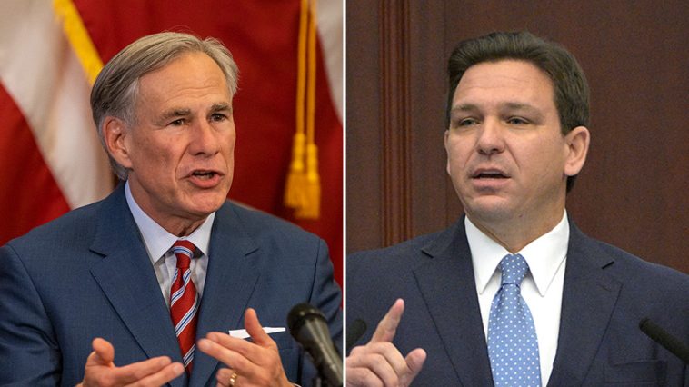 Greg Abbott and Ron DeSantis