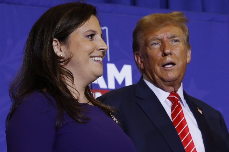 Elise Stefanik and Donald Trump