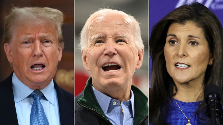 Trump, Biden, Haley