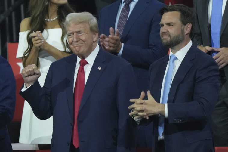 President Donald J. Trump and JD Vance At The RNC