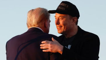 Donald Trump and Elon Musk in Butler, PA