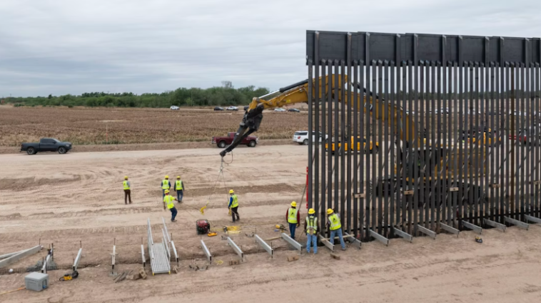 Border Wall Construction Site