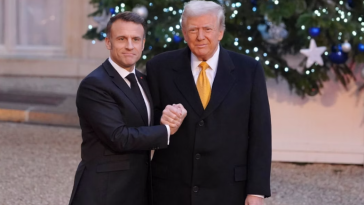 Donald Trump and Emmanuel Macron