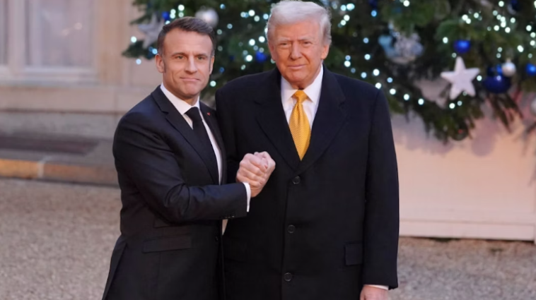 Donald Trump and Emmanuel Macron