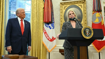 President Donald Trump and Pam Bondi