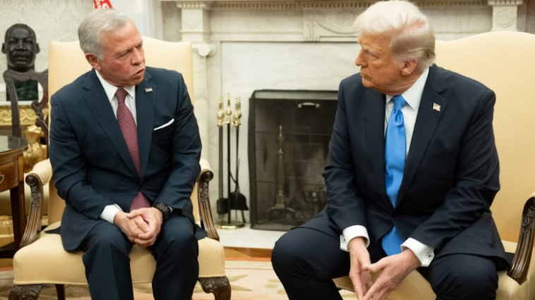 King Abdullah II of Jordan and President Donald J. Trump