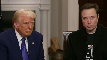 President Donald Trump and Elon Musk