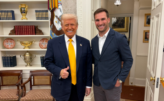 President Trump and Kirk Cousins